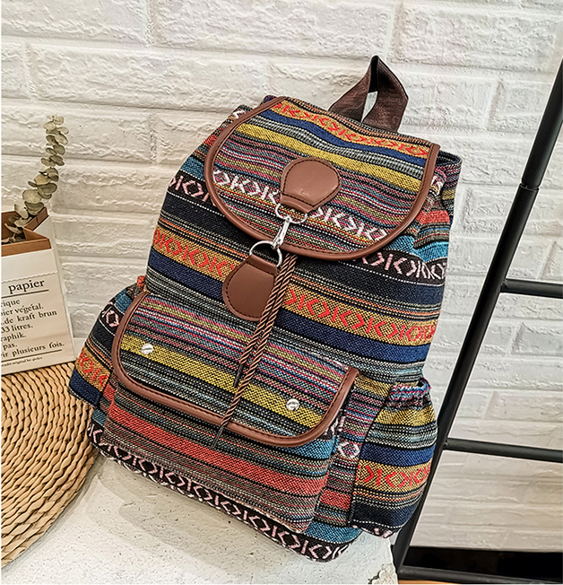 Women's backpack woven three dimensional bag