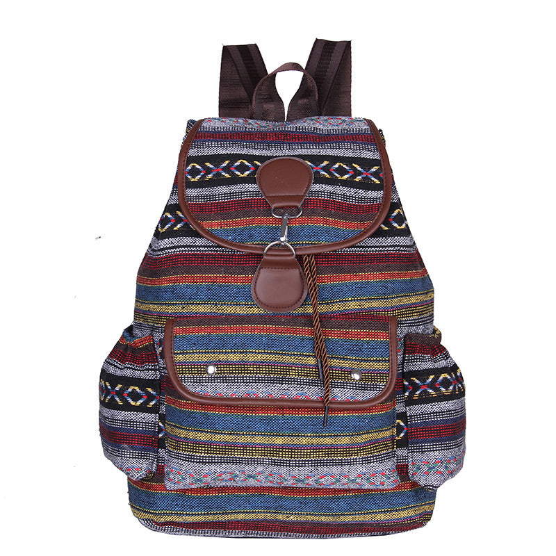 Women's backpack woven three dimensional bag