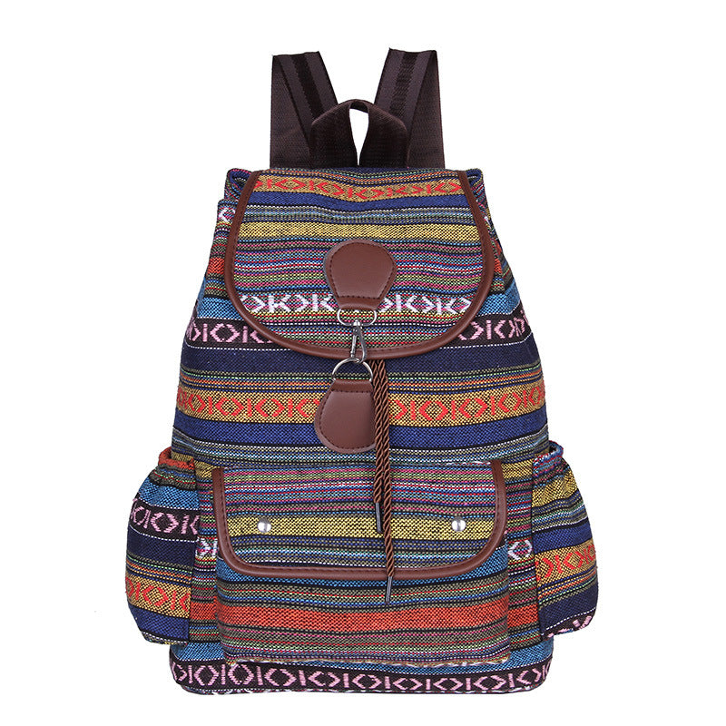Women's backpack woven three dimensional bag