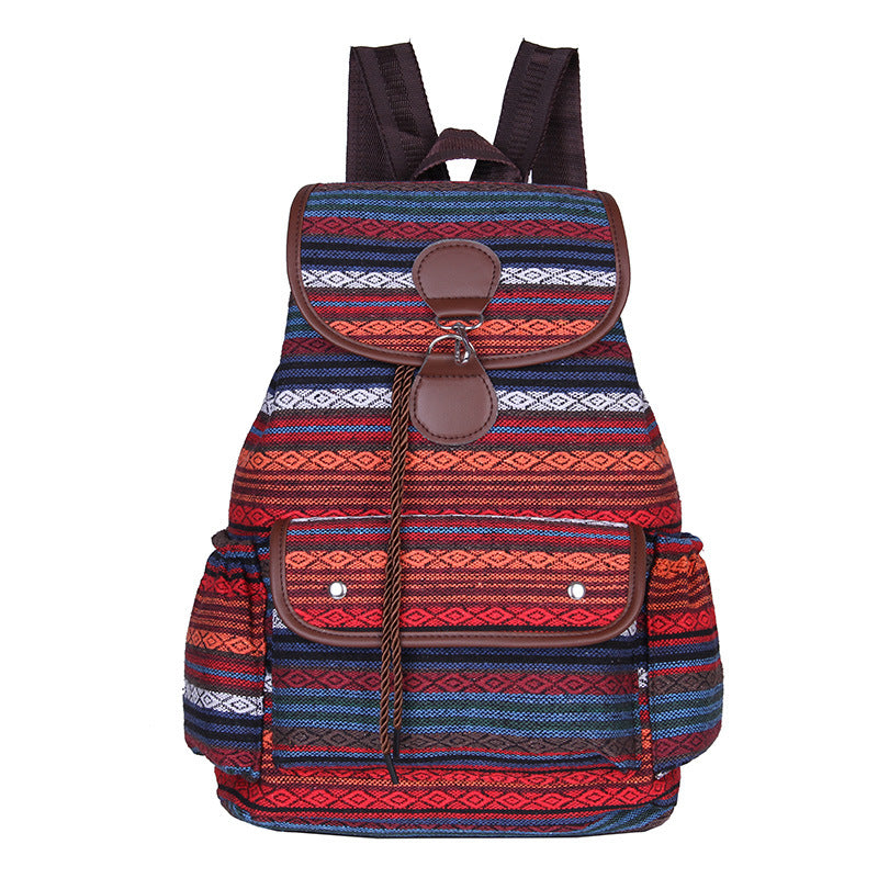 Women's backpack woven three dimensional bag