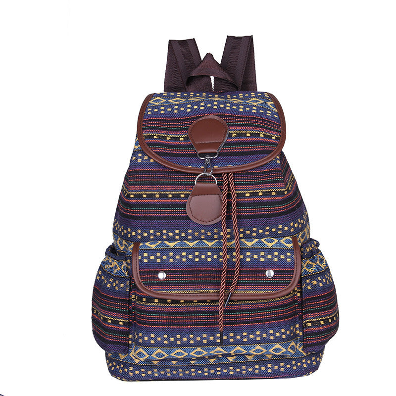 Women's backpack woven three dimensional bag