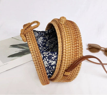 FINA Rattan Woven Bag