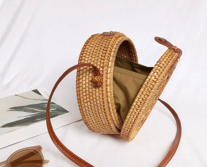 FINA Rattan Woven Bag