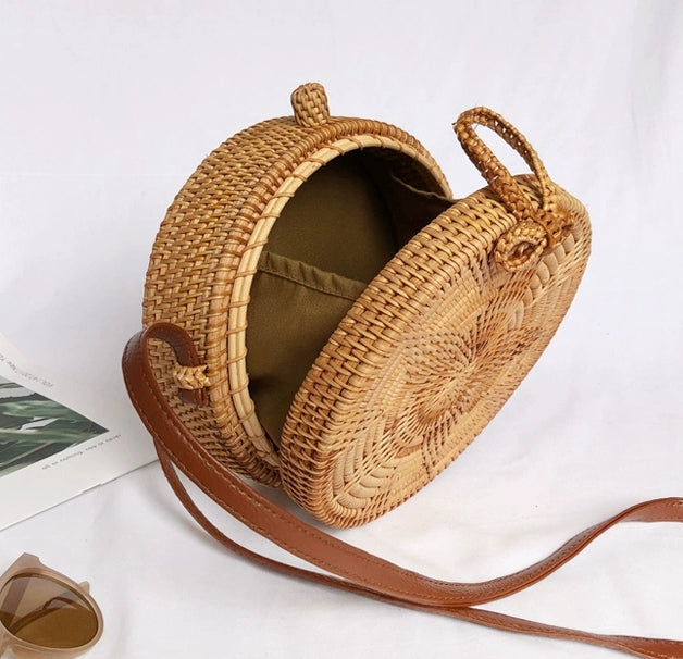 FINA Rattan Woven Bag