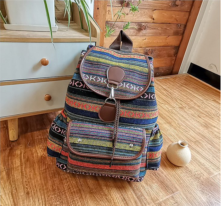 Women's backpack&nbsp;woven three dimensional bag