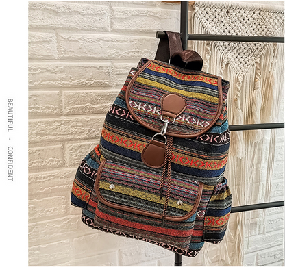 Women's backpack&nbsp;woven three dimensional bag