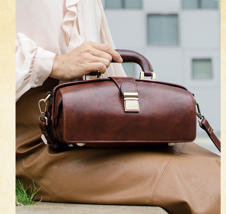 Leather women's handmade leather handbag