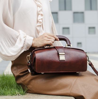 Leather women's handmade leather handbag