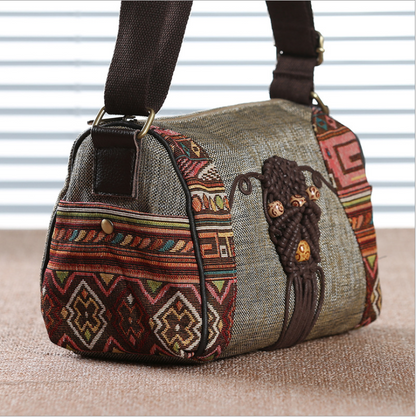 Crossbody single ethnic style shoulder bag