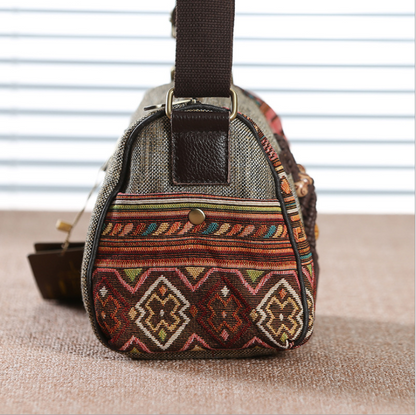 Crossbody single ethnic style shoulder bag