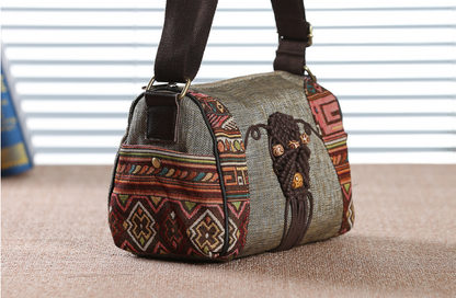 Crossbody single ethnic style shoulder bag