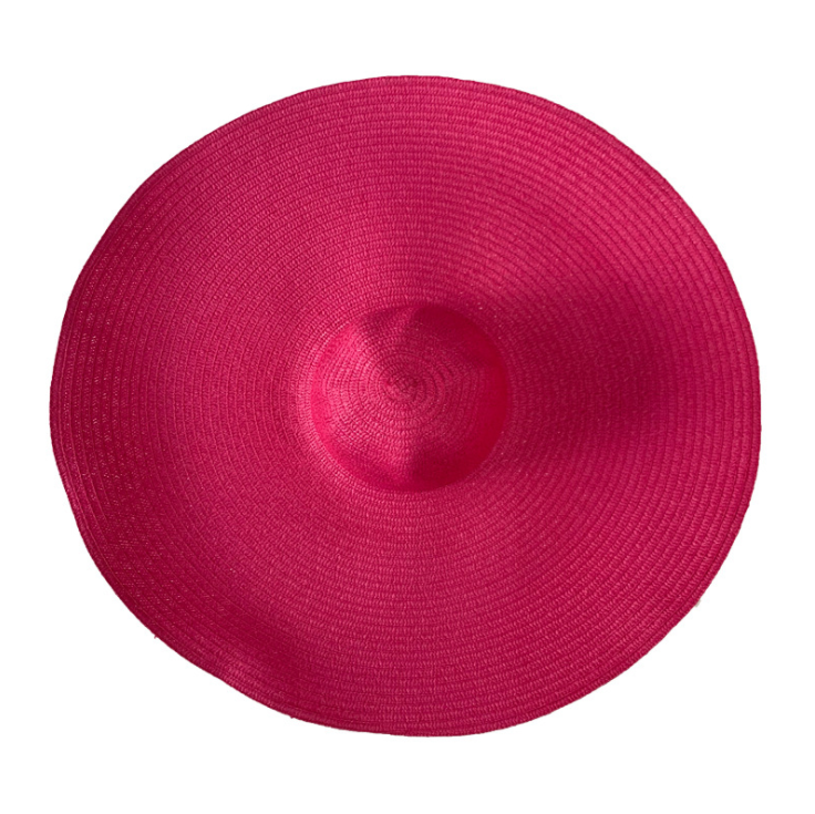 Folddable women summer large sunscreen straw hat.