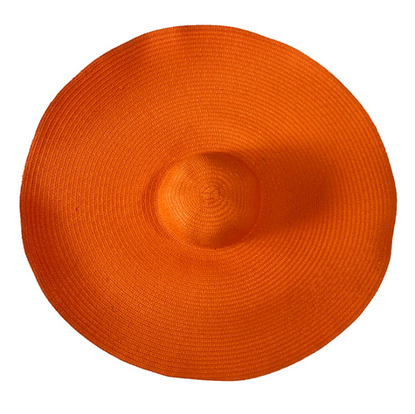 Folddable women summer large sunscreen straw hat.