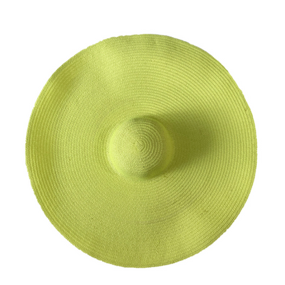 Folddable women summer large sunscreen straw hat.