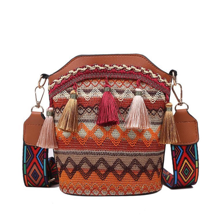 Women's Ethnic style small single shoulder handbag