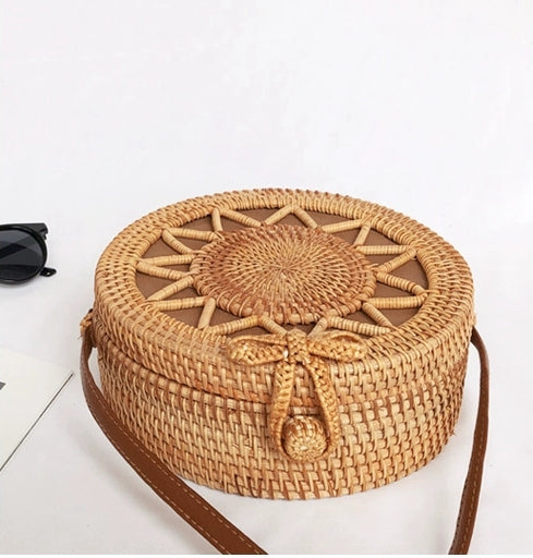 FINA Rattan Woven Bag