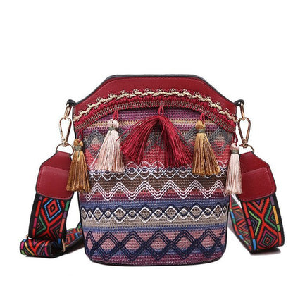 Women's Ethnic style small single shoulder handbag