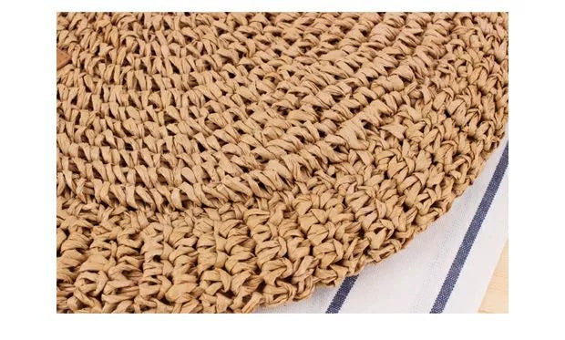 FINA Round straw woven bag