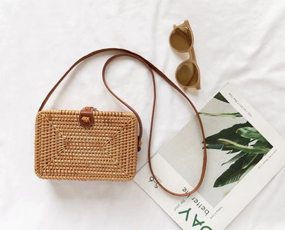 FINA Rattan Woven Bag