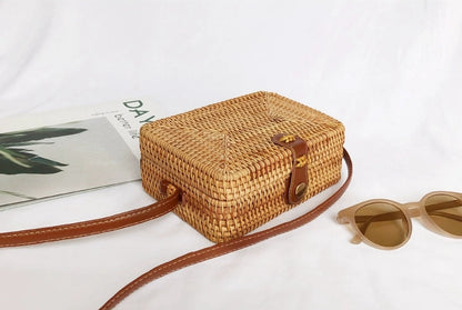 FINA Rattan Woven Bag