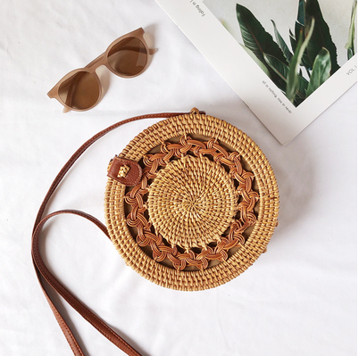 FINA Rattan Woven Bag