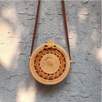 FINA Rattan Woven Bag